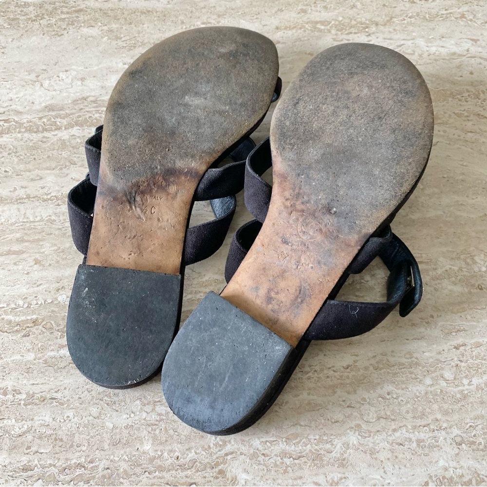 Vintage Chanel Turnlock CC Flat Sandals - Picture 8 of 9